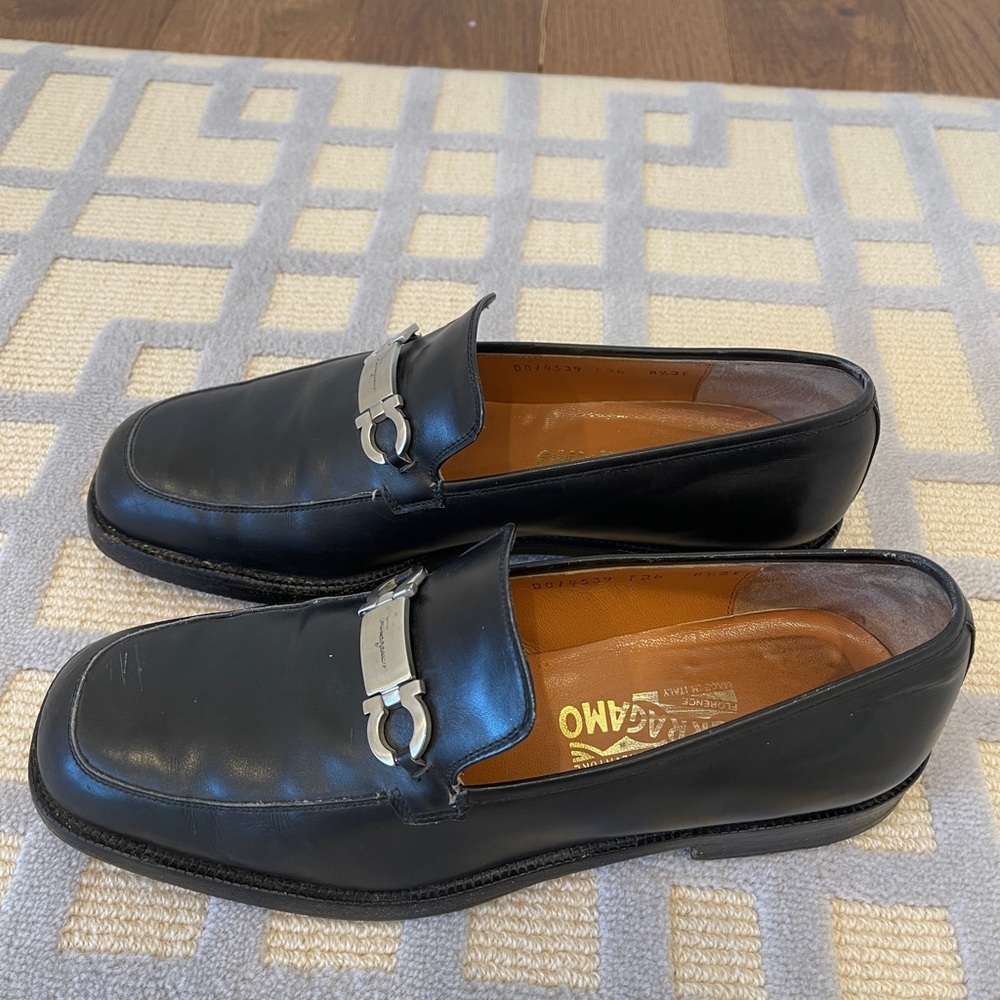 Vintage Salvatore Ferragamo MOCCASIN WITH GANCINI ORNAMENT